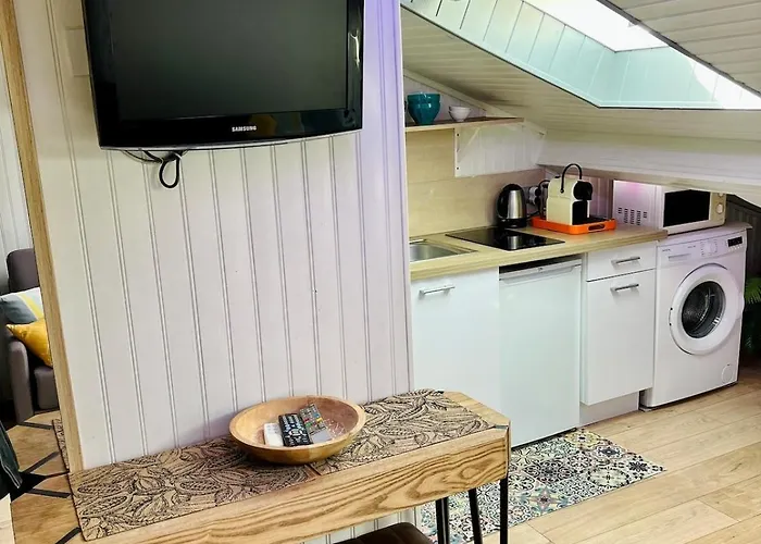 Charmand Mansarde Dans Le Centre De アパート *